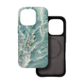 Ümbris F-Protect Mirage Magsafe iPhone 16 Pro (roheline marmor)